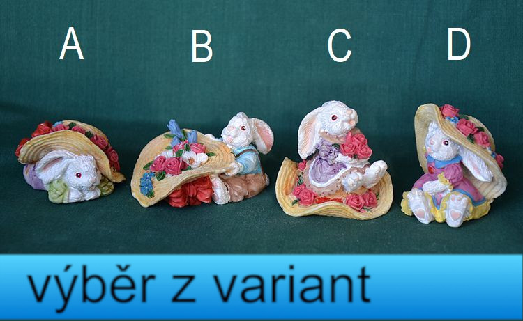 Králíci s kloboukem, cel. cca 5-6cm