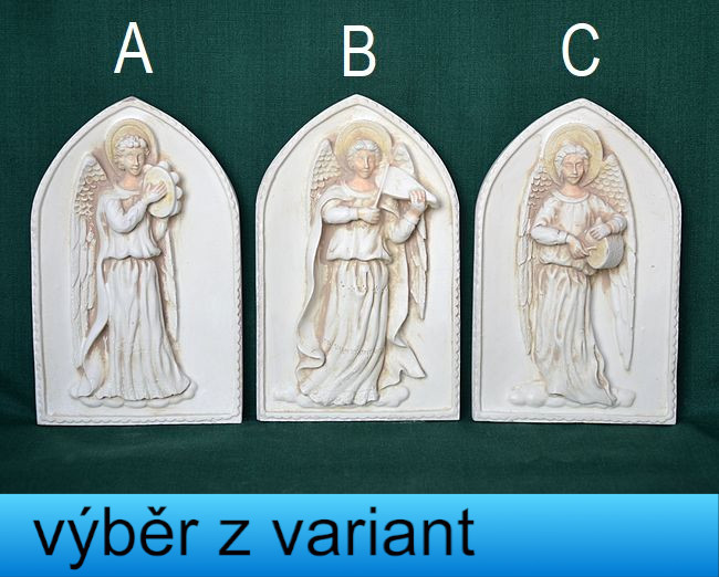 Relief Anděl Gotic, vel.7,5x12,3cm