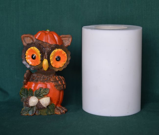 Sova halloween - výška 10,5cm