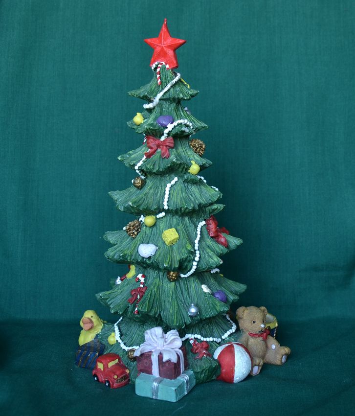 Vánoční stromeček s dárečkama - výška 24cm