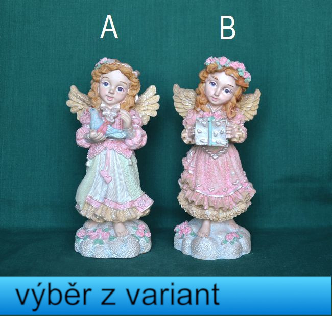 Andělka romantik - výška 14,5cm
