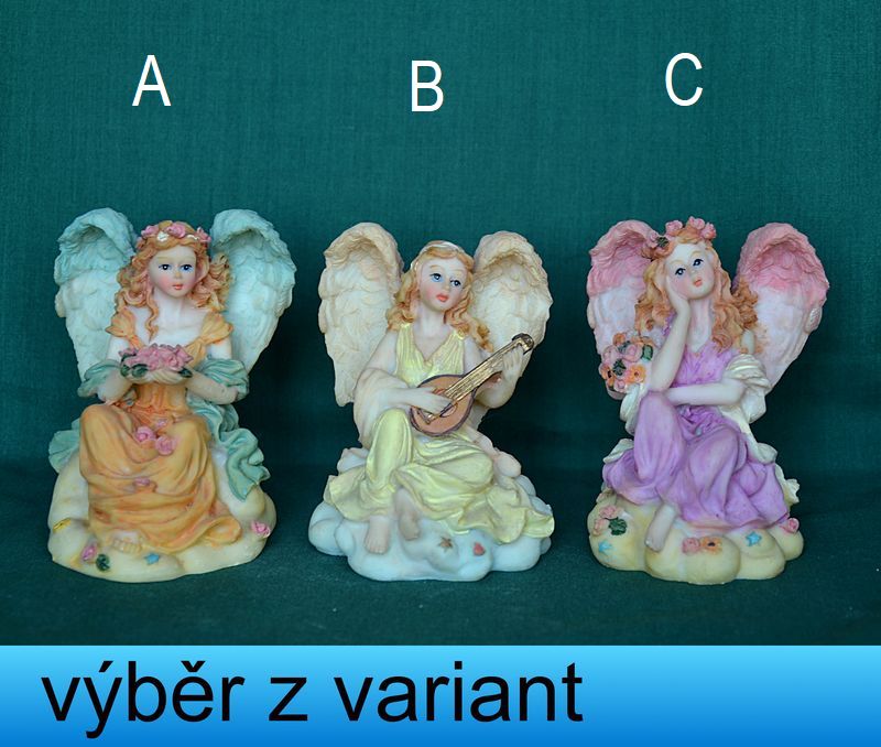 Andělka romantik - výška 8,5cm