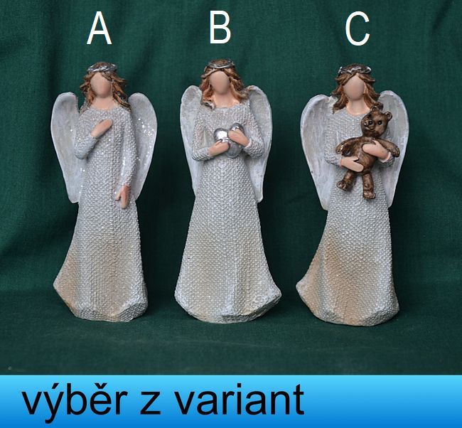 Andělíček juta - výška 9,5cm