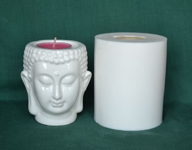 Forma svícen BUDHA, na MALOU čajovou svíčku výška 9cm