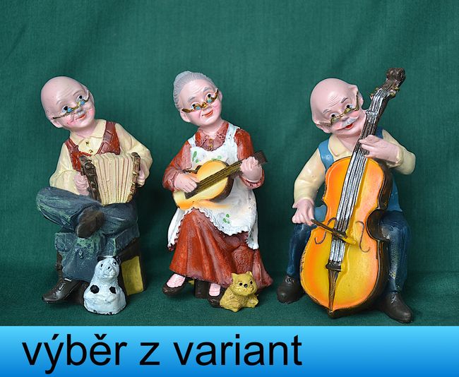 Hudební trio Senior - výška 11,5cm