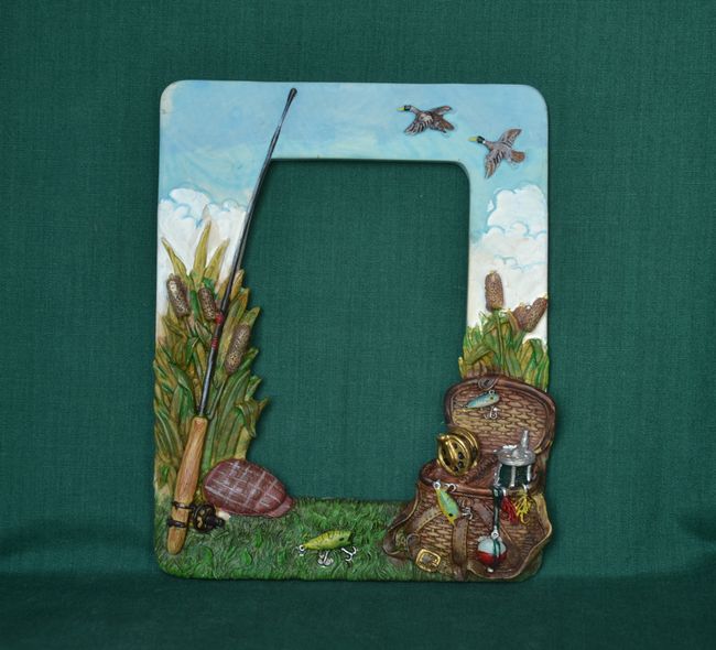 Rámeček Rybář - velikost 13x16,5cm