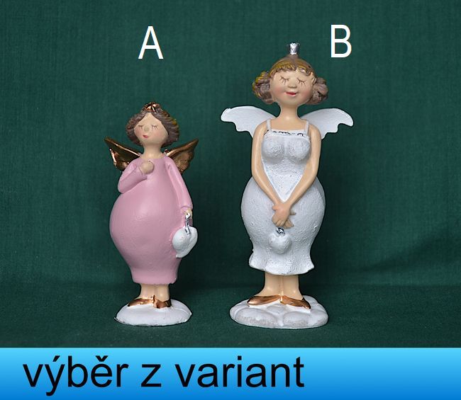 Andělka dáma, výška 8 a 10cm