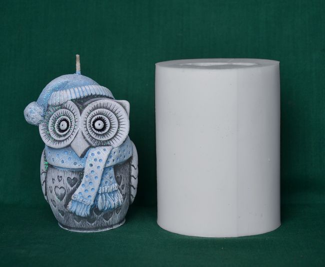 Sova v kulichu - výška 10cm