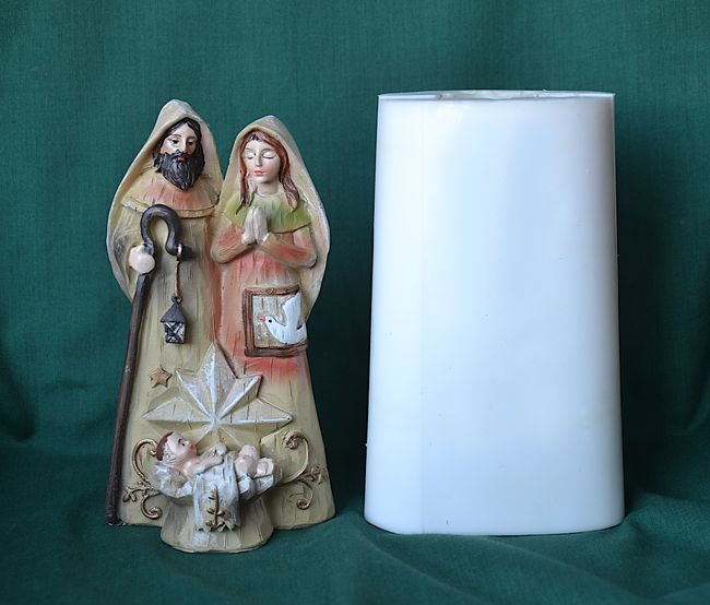 Svatá rodina s hvězdou - výška 15,5cm