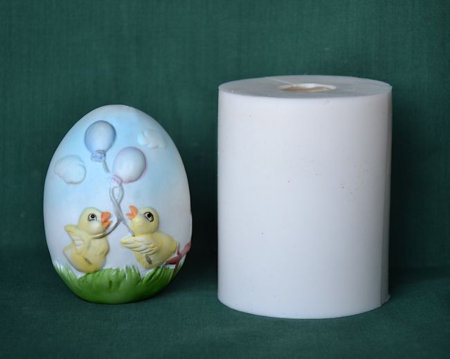 Vajíčko s kuřátky - výška 8cm