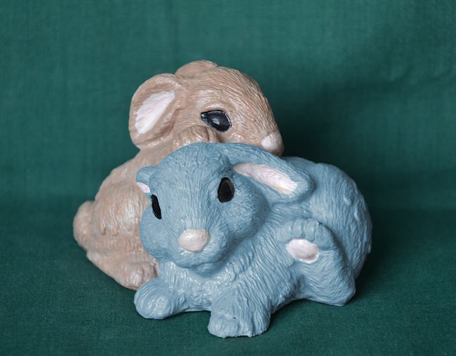2 králíci - 9,5 x 8 x výška 6,5cm