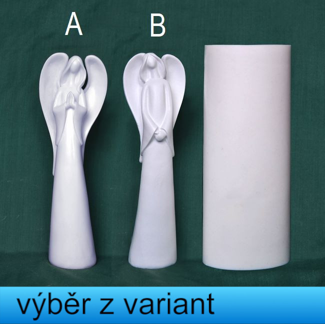 Anděl bílý vysoký - výška 20cm