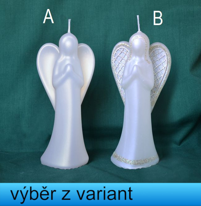 Anděl perleťový - výška 16cm