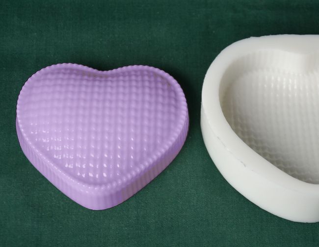 Srdce pletené 7x7cm