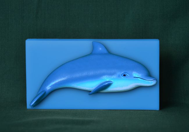Delfín - obdélník 5,5x10,5cm