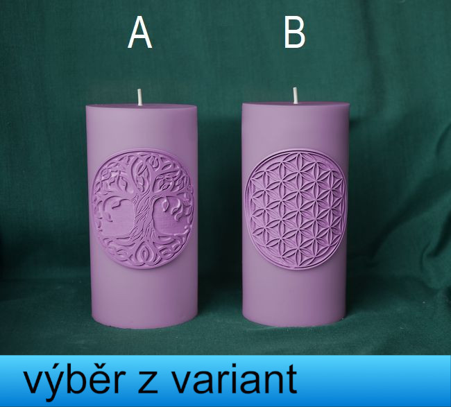 Strom života a Květ života Válec, výška 12cm