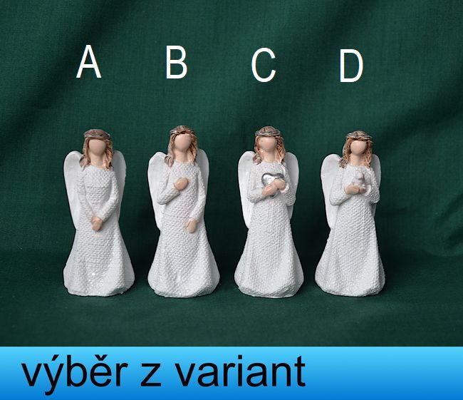 Andělíček juta - výška 7cm
