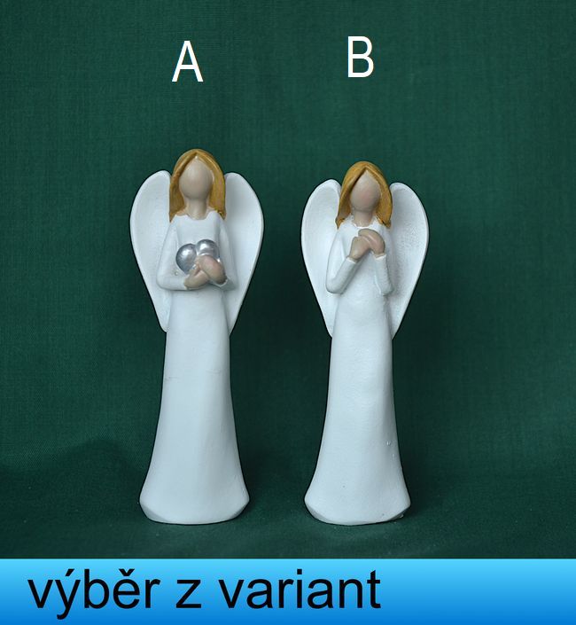 Andělíček bílý - výška 9,5cm