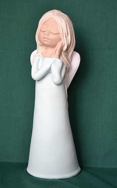 Anděl s podepřenou hlavou - výška 33cm
