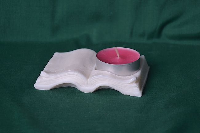 Forma svícen Kniha, na MALOU čajovou svíčku, délka 6x9,5cm