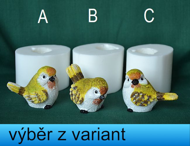 Ptáček žlutý - výška 4,5cm