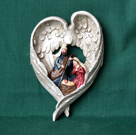 Relief Svatá rodina v křídle, vel. 7,5x11cm