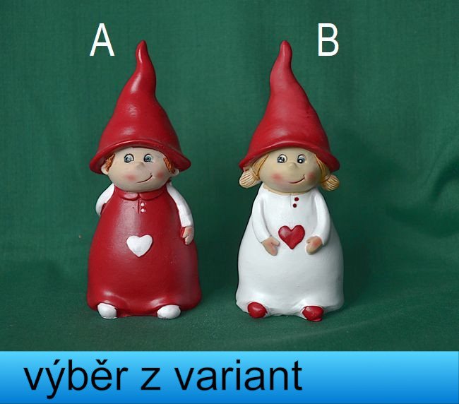 Skřítci kluk a holka - výška 10cm
