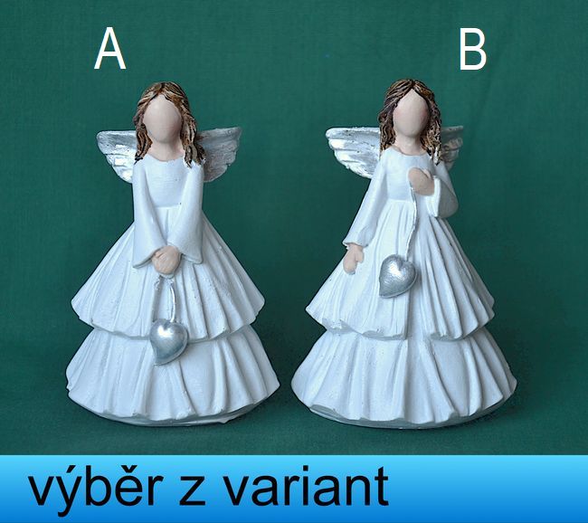 Andělka v široké sukni - výška 9cm