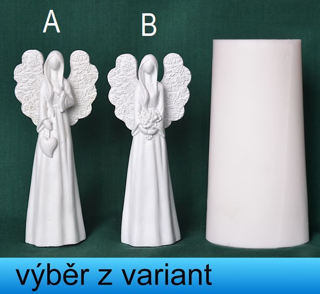 Anděl s rastrovými křídly - výška 10,5cm
