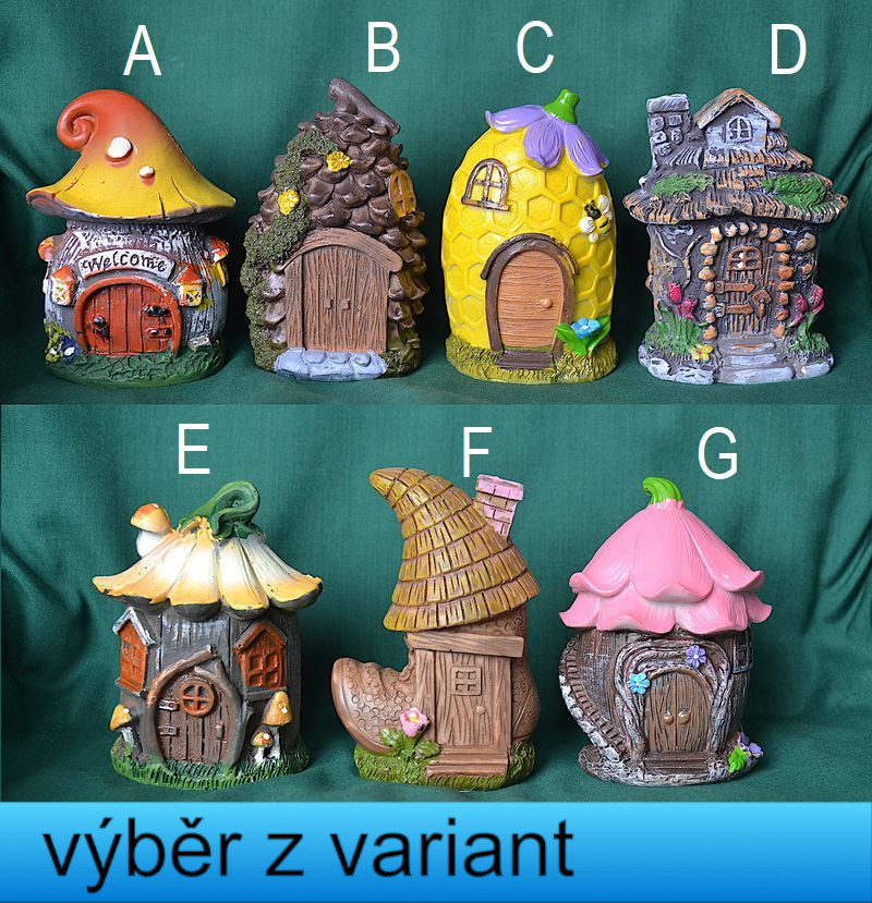 Domeček skřítků - výška 10-11cm