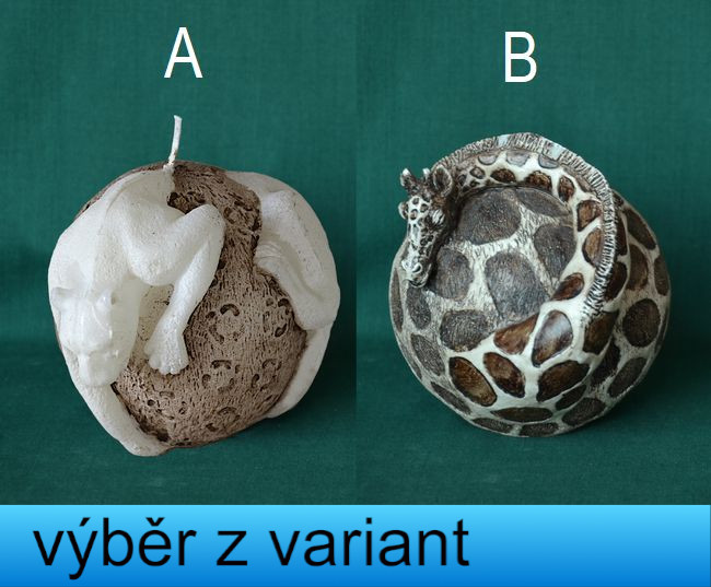 Koule Puma / Žirafa - výška 8,5 a 9,5cm
