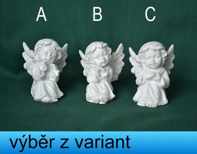 Andělíček v košilce sedící - výška 5cm