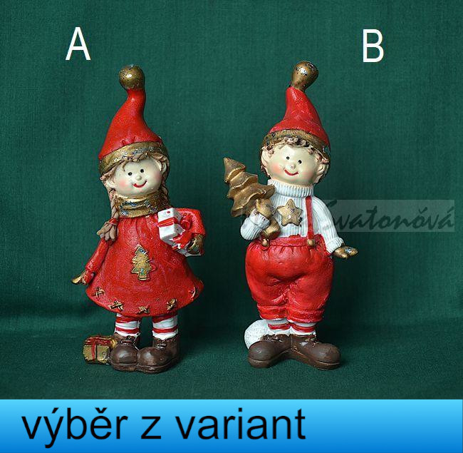 Vánoční skřítek vel. 12,5cm