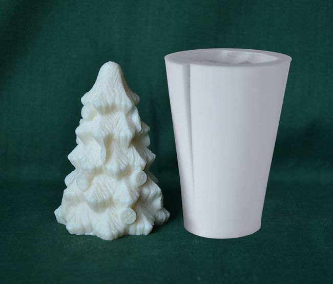 Vánoční stromeček s ozdobami - výška 8cm