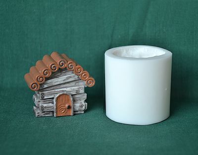 Domeček srub - výška 3,7cm