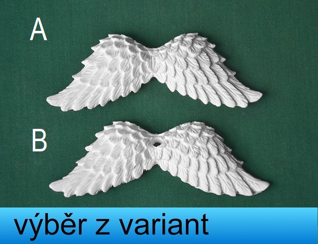 Relief andělská křídla, vel. 10cm