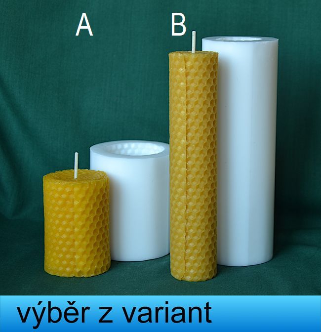 Svíčka včelý vosk - výška 6,5 a 15cm