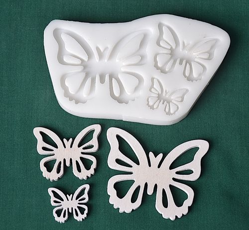 Relief 3 motýli - vel. 2,5cm 4,5cm 6,5cm