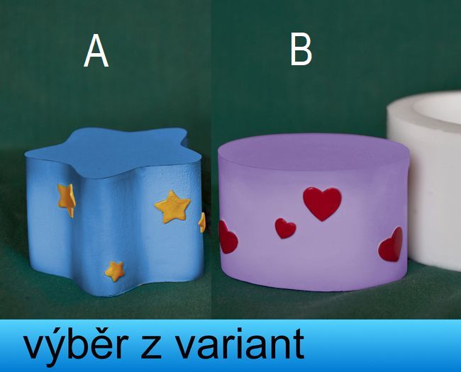 Hvězda a oval - výška 3,2cm