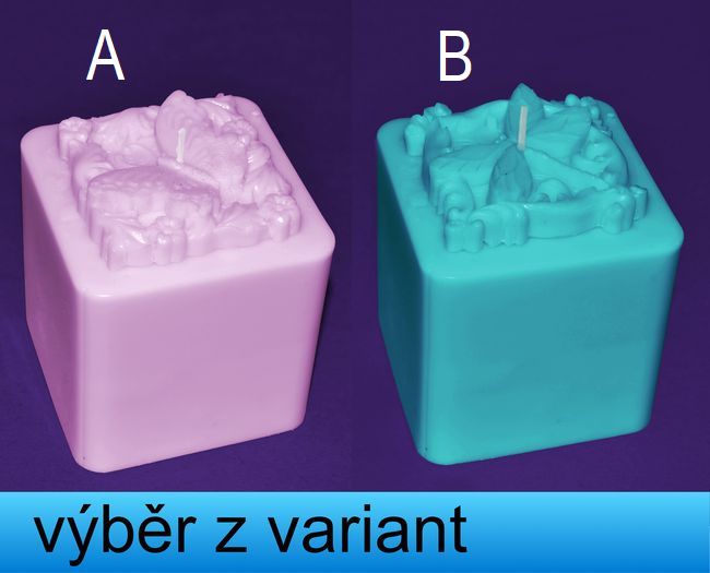 Krychle Vážka a Motýl - 8,5x8,5x10cm