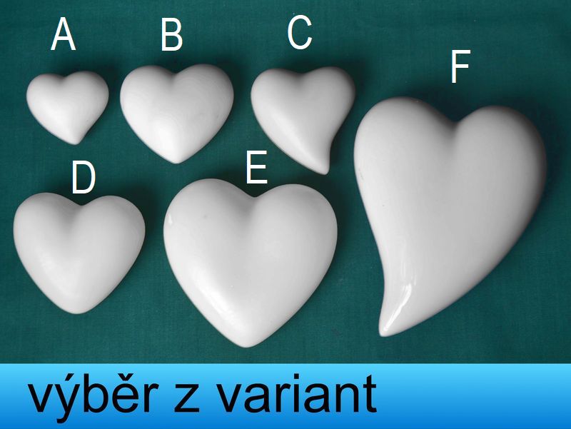 Srdce vel. 3,5 - 11,5cm