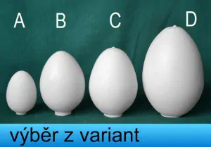 Vejce základní, výška 3,8 - 8cm