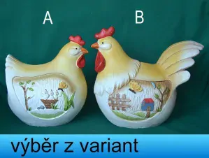 Slepička a Kohout - výška 13 a 14cm