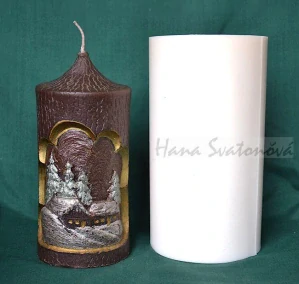 Vánoční svíčka, výška 13cm