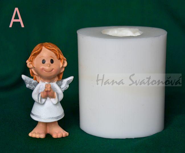 Andílek mini modlící - výška 4,5cm