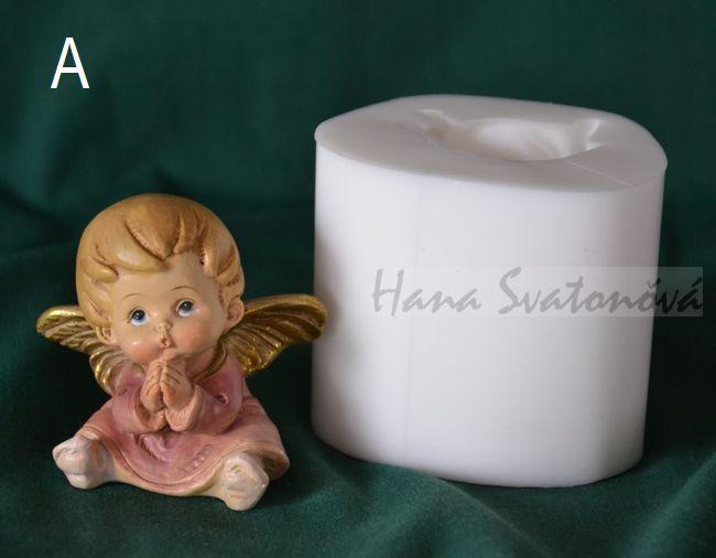 Andělíček buclatý - výška 5,5cm