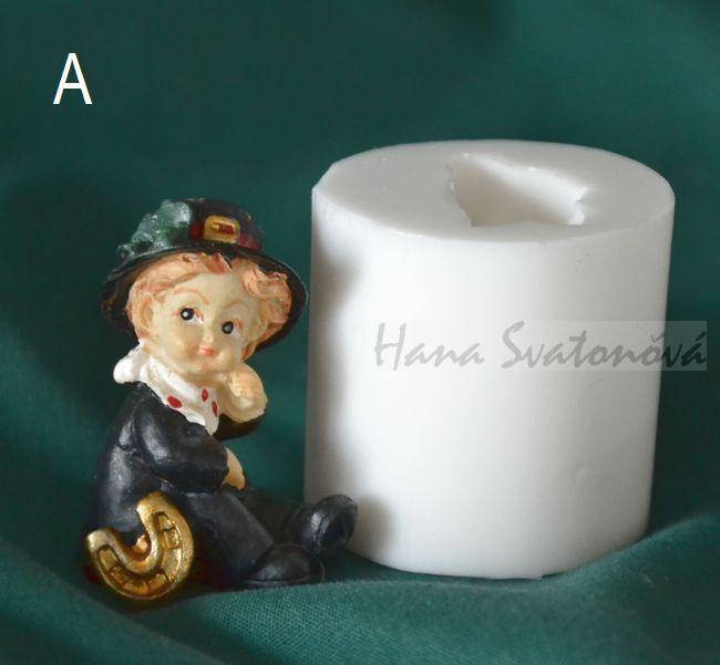 Kominíček pro štěstí - výška 4/4,5cm