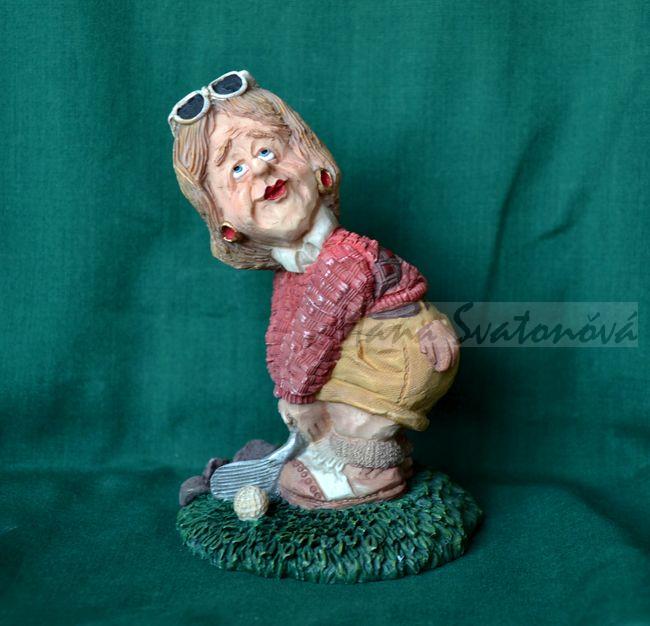 Golfistka - výška 12cm
