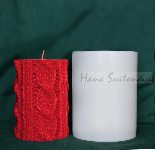 Válec pletený 1 - výška 14cm