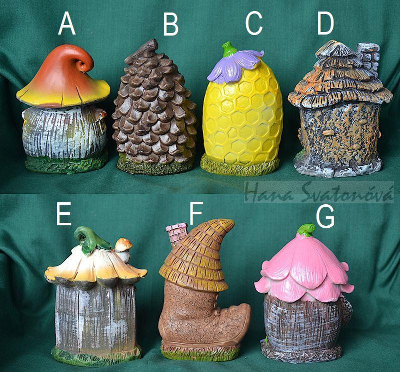 Domeček skřítků - výška 10-11cm